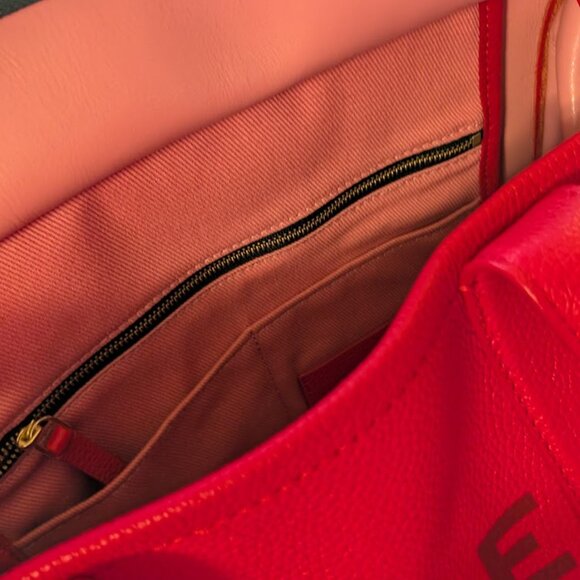 MARC JACOBS Large Red "The Tote Bag"  W/ Dust Bag - Picture 8 of 11